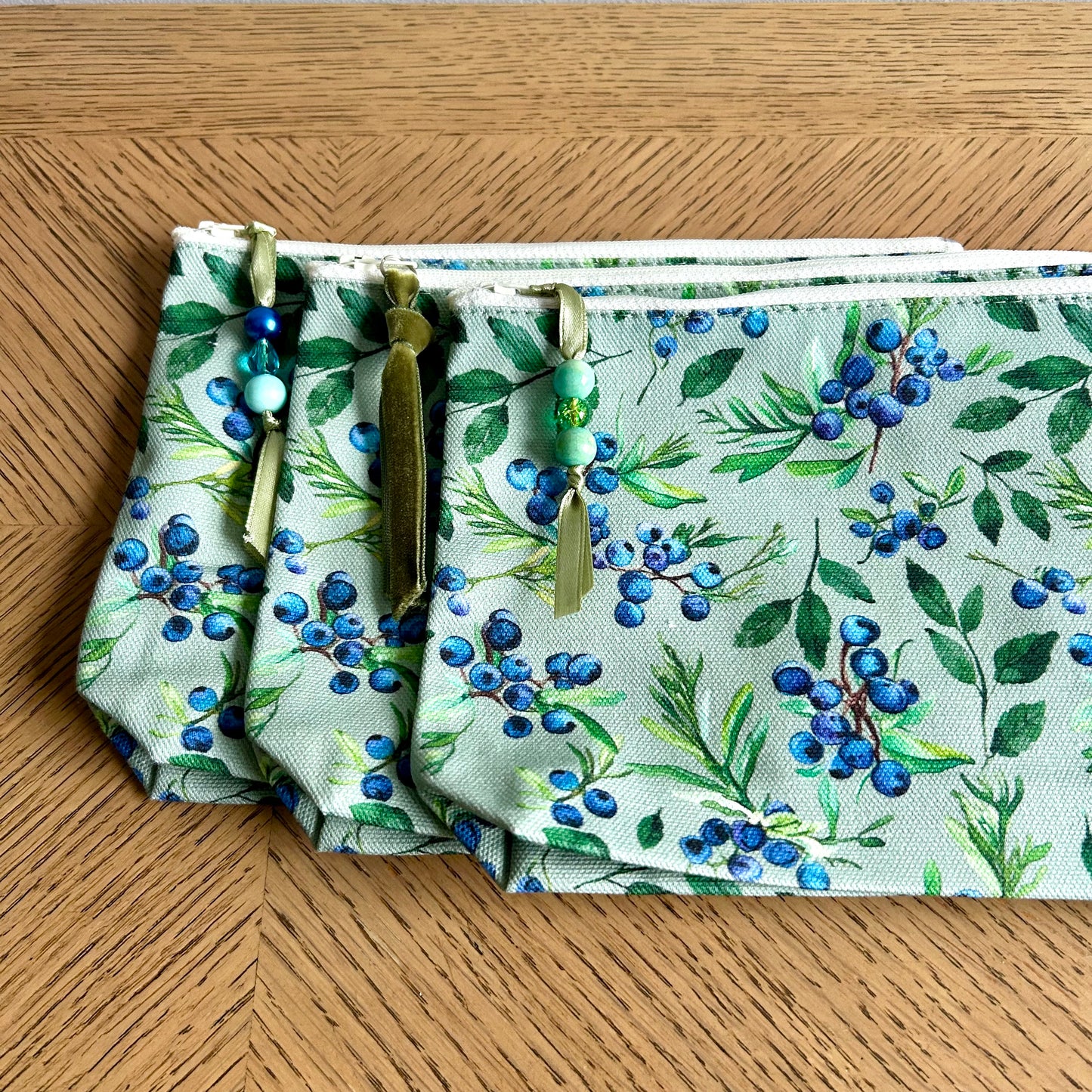 Berry print toiletry bag