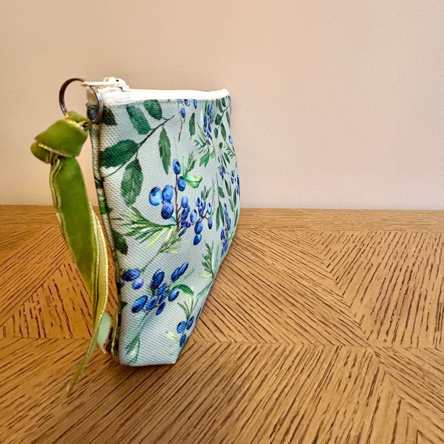 Berry print toiletry bag