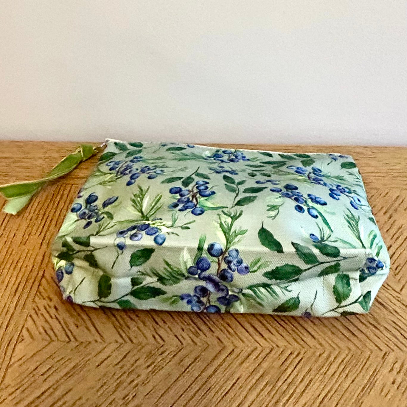 Berry print toiletry bag