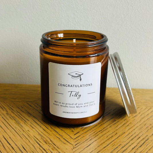 Personalised aromatherapy candle | celebration