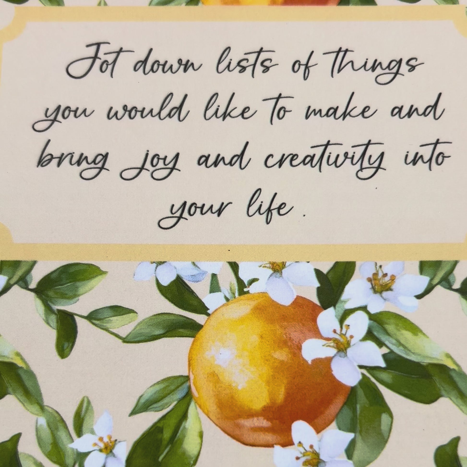 Hendy and Fern lined gratefulness diary notebook in an upliting orange blossom design. Printed in the UK