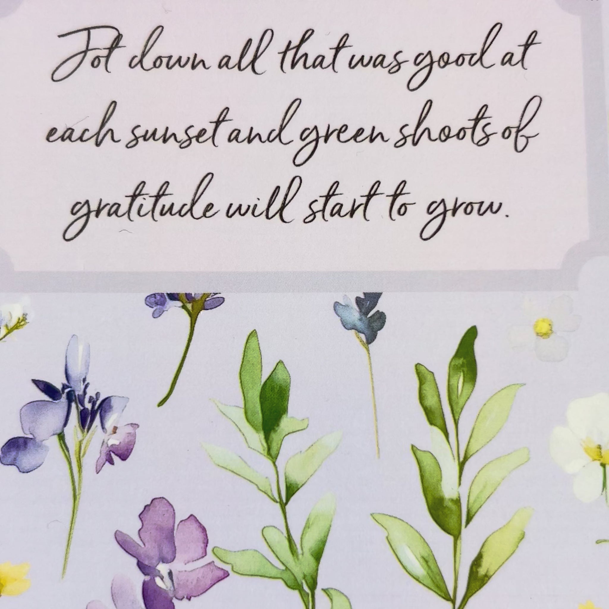 Hendy and Fern lined gratefulness diary notebook in a lavender design. Printed in the UK
